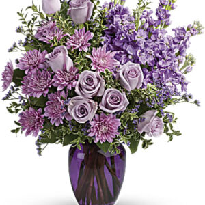 Together At Twilight Bouquet | Mixed Bouquets | Same Day Flower Delivery | Purple | Teleflora