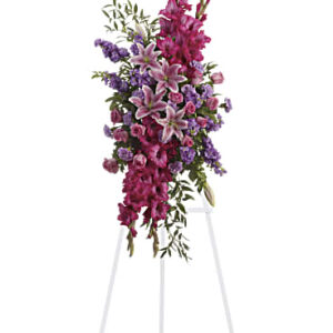 Touching Tribute Spray | Mixed Bouquets | Same Day Flower Delivery | Pink | Teleflora