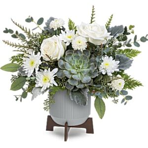 Tranquil Clouds Bouquet | Roses | Same Day Flower Delivery | White | Teleflora