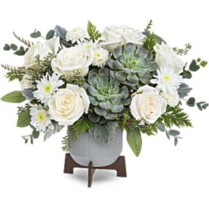 Tranquil Clouds Bouquet | Roses | Same Day Flower Delivery | White | Teleflora