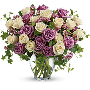 Victorian Romance Bouquet | Roses | Same Day Flower Delivery | Purple | Teleflora