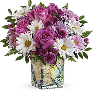 Vintage Butterfly Bouquet | Mixed Bouquets | Same Day Flower Delivery | Multi-Colored | Teleflora