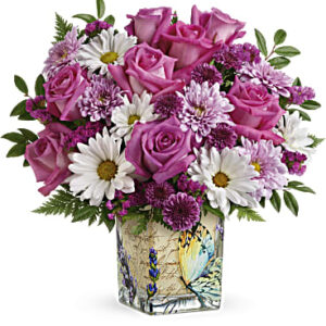 Vintage Butterfly Bouquet | Mixed Bouquets | Same Day Flower Delivery | Multi-Colored | Teleflora