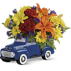 Vintage Ford Pickup Bouquet | Mixed Bouquets | Same Day Flower Delivery | Multi-Colored | Teleflora