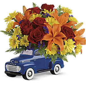 Vintage Ford Pickup Bouquet | Mixed Bouquets | Same Day Flower Delivery | Multi-Colored | Teleflora