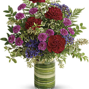 Vivid Love Bouquet | Carnations | Same Day Flower Delivery | Purple | Teleflora