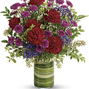 Vivid Love Bouquet | Carnations | Same Day Flower Delivery | Purple | Teleflora