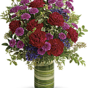 Vivid Love Bouquet | Carnations | Same Day Flower Delivery | Purple | Teleflora
