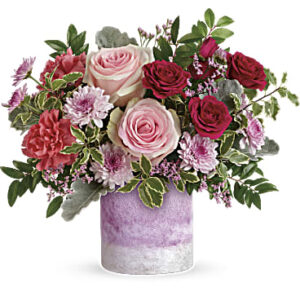 Washed In Pink Bouquet | Roses | Same Day Flower Delivery | Teleflora