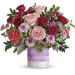 Washed In Pink Bouquet | Roses | Same Day Flower Delivery | Teleflora
