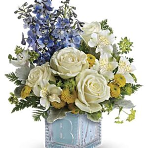 Welcome Little One Bouquet | Mixed Bouquets | Same Day Flower Delivery | Multi-Colored | Teleflora
