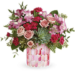 Wild Romance Bouquet | Mixed Bouquets | Same Day Flower Delivery | Pink | Teleflora
