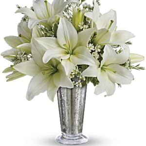Written In The Stars Bouquet | Lilies | Same Day Flower Delivery | White | Teleflora
