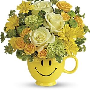 You Make Me Smile Bouquet | Mixed Bouquets | Same Day Flower Delivery | Yellow | Teleflora