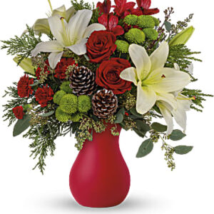 Yuletide Greetings Bouquet | Mixed Bouquets | Same Day Flower Delivery | White | Teleflora