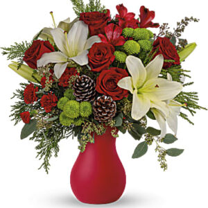 Yuletide Greetings Bouquet | Mixed Bouquets | Same Day Flower Delivery | White | Teleflora