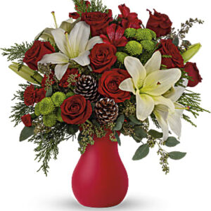 Yuletide Greetings Bouquet | Mixed Bouquets | Same Day Flower Delivery | White | Teleflora